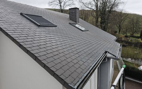 Démoussage et nettoyage de toiture au Luxembourg — Cleanix